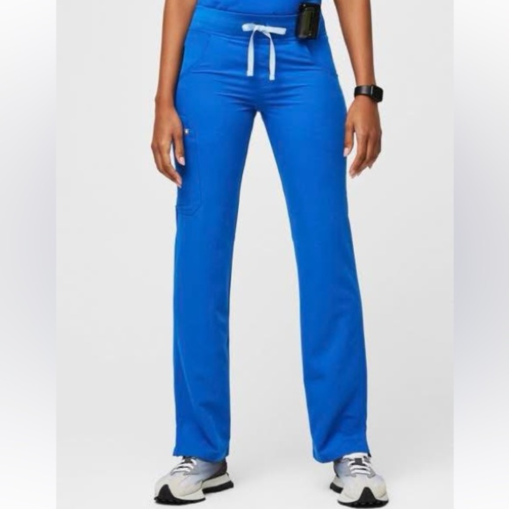 Figs Women's Bright Blue Straight Leg Pants